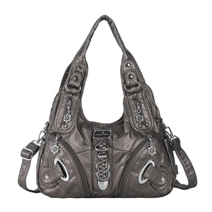 Vintage Bag Large Women's Shoulder Bag Leopard Print Top-Handle Fashion Satchel Dumpling Tote Hobos Handbags