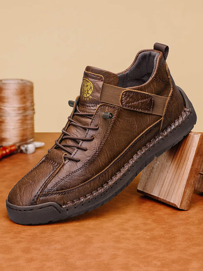 Handmade Men's High-Top Sport Casual Boots Breathable Outdoor Wear with Extended Size Options Classic Ankle Boots
