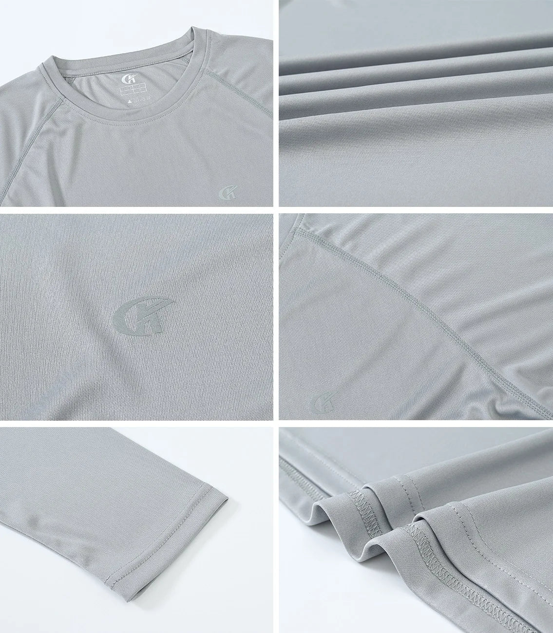 Men UPF 50+ Long Sleeve T-Shirt, Rash Guard Breathable Tops, Pullover Shirt for Sport Fishing Hiking Running Beach Surfing