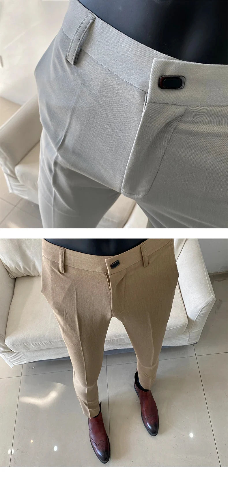 Summer Light Thin Men's Suit Pants 2026 New High Quality Men Formal Business Office Social Solid Color Slim Fit Casual Trousers