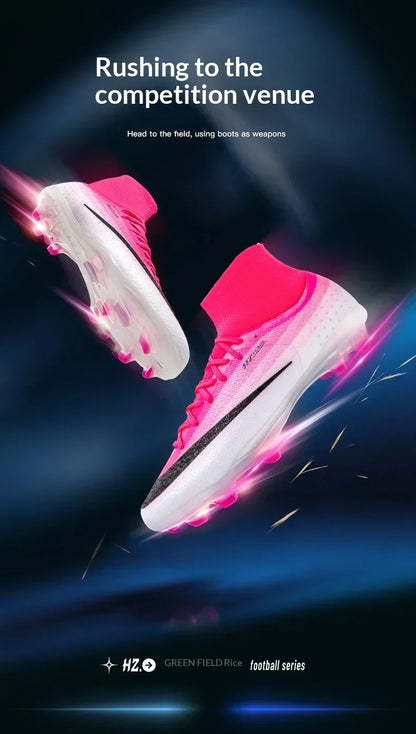 New Men Football Boots Women Professional Soccer Shoes Hot Sale TF/FG Sneakers Unisex High-quality Futsal Cleats Ultralight
