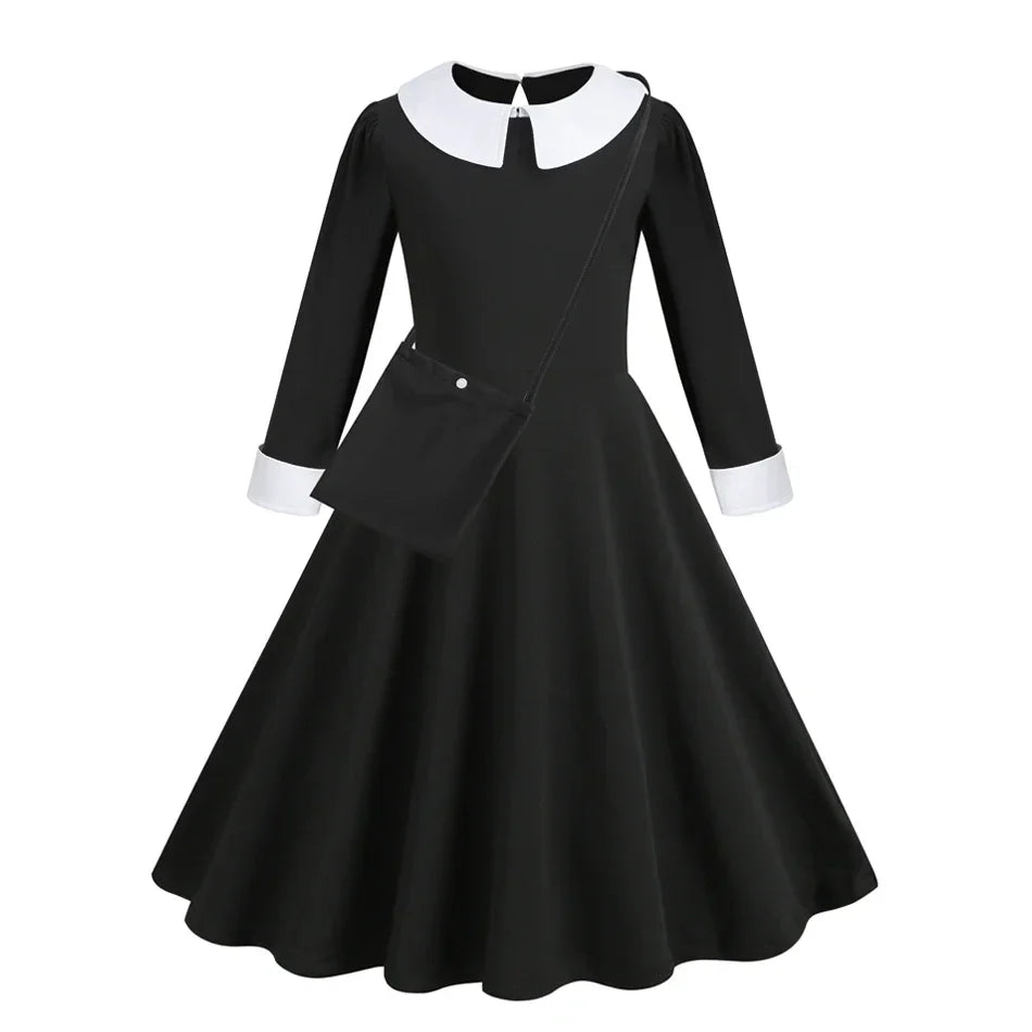 Halloween Dress Girl Costume for Girls Black Dress