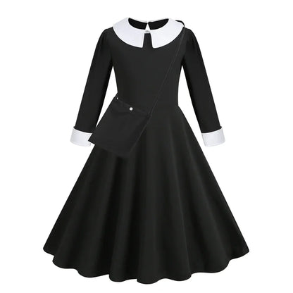 Halloween Dress Girl Costume for Girls Black Dress