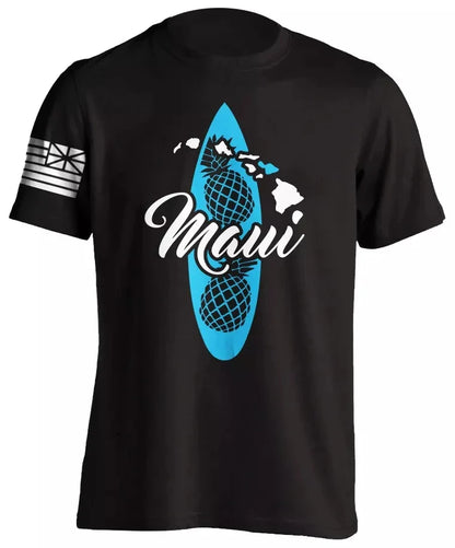 Men's Cotton Shirt OAHU HAWAII SURFING Distressed TShirt Unisex Surf Board Beach Tee Tops Summer Fashion Casual Short Sleeves