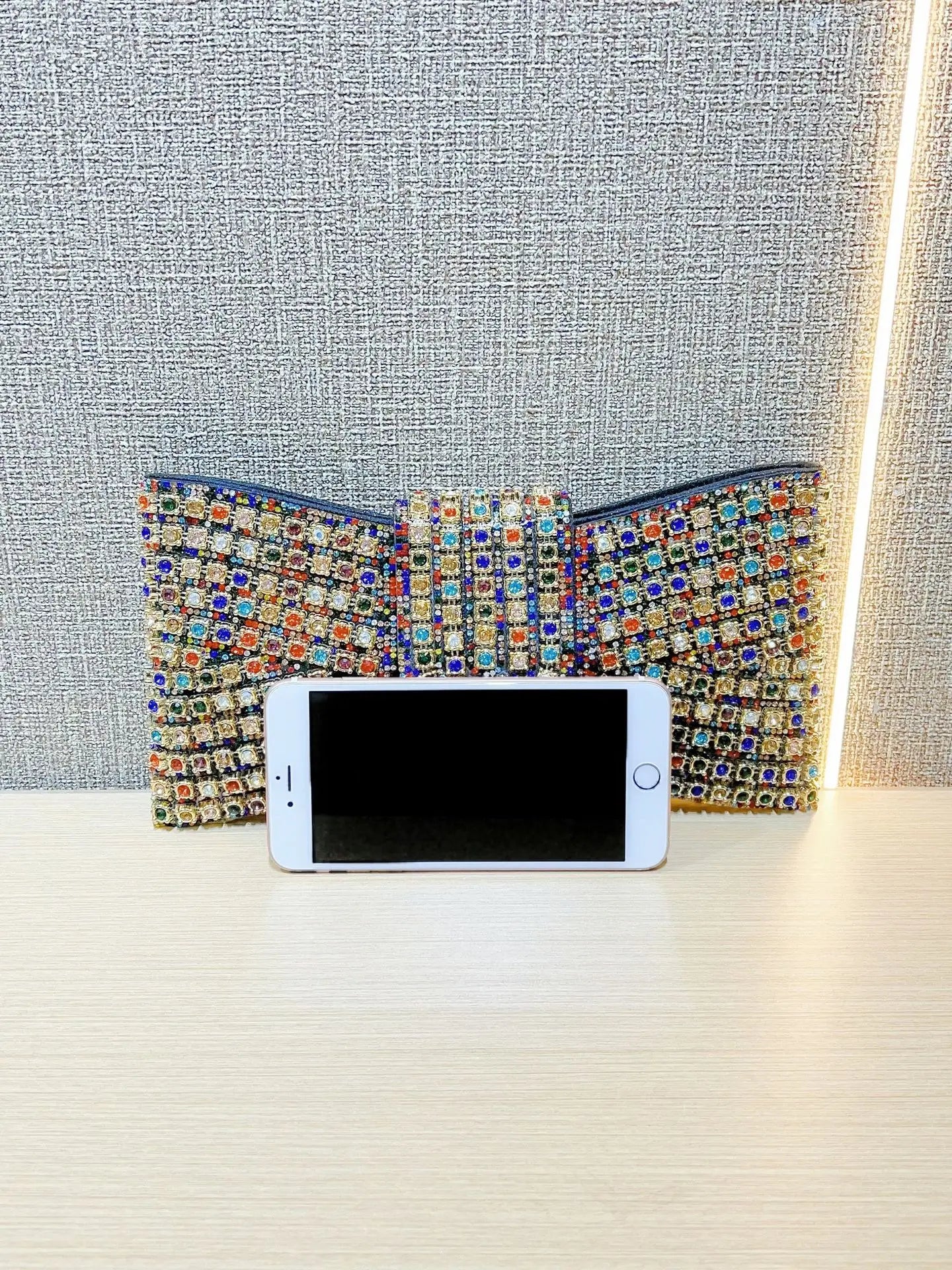 2025 Luxury Bow Design Sequin Dinner Clutches Metal Chain Shoulder Bag Wedding Reception Storage Bag Haute Banquets Evening Bags
