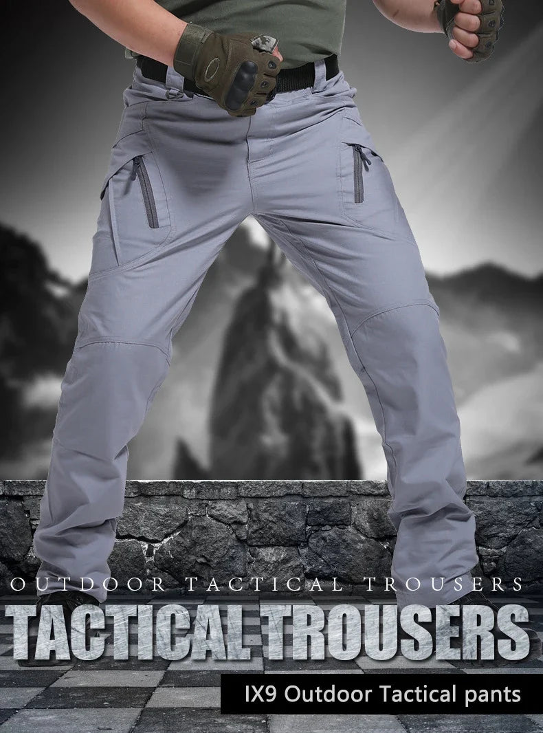 City Military Tactical Pants Men SWAT Combat Army Trousers Men Hiking Hunting Waterproof Wear Resistant Casual Cargo Pants