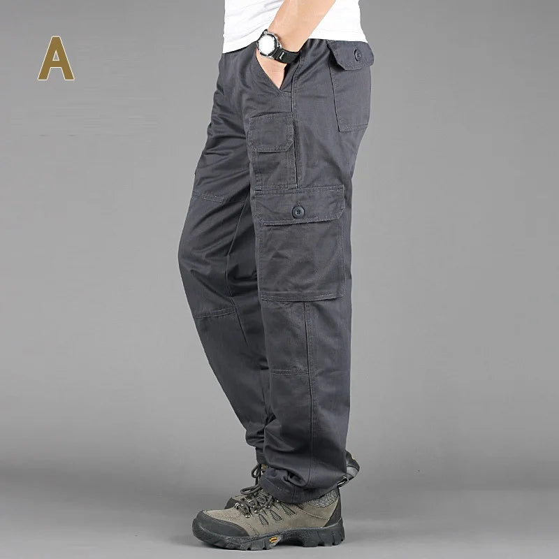 Tactical Pants Men Military Army Black Cotton ix9 Zipper Streetwear Autumn Winter Cargo Pants Men military style Trousers