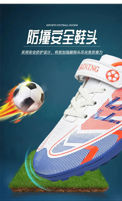 Kids Soccer Shoes School Football Boots Professional Cleats Grass Training Sport Footwear Boys Outdoor Futsal Soocer Boots 30-38