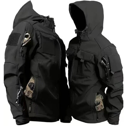 Men's Tactical Military Winter Autumn Fleece Waterproof Jackets Sports Hiking Camping Climbing Outdoor Hood Coat Hunting Combat
