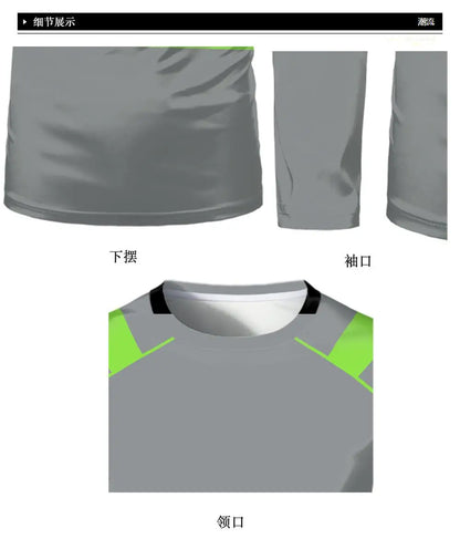 Spring And Autumn High-quality Safety Work Clothes Outdoor Comfortable Long-sleeved T-shirt Men's Oversized Round Neck Top