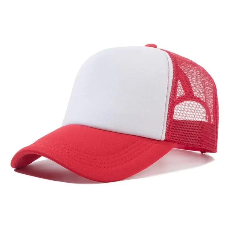 Mesh Baseball Cap Adjustable Snapback Hats For Women Men Unisex Hip Hop Trucker Cap Dad Hat Sponge Soft Breathable Black