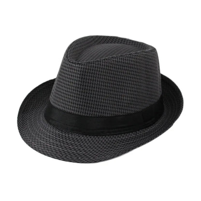 Summer Fedoras for Men Middle old aged Cap Linen Panama Solid  Jazz Hat Cowboy  Men's Women's  British Party Sun Hat