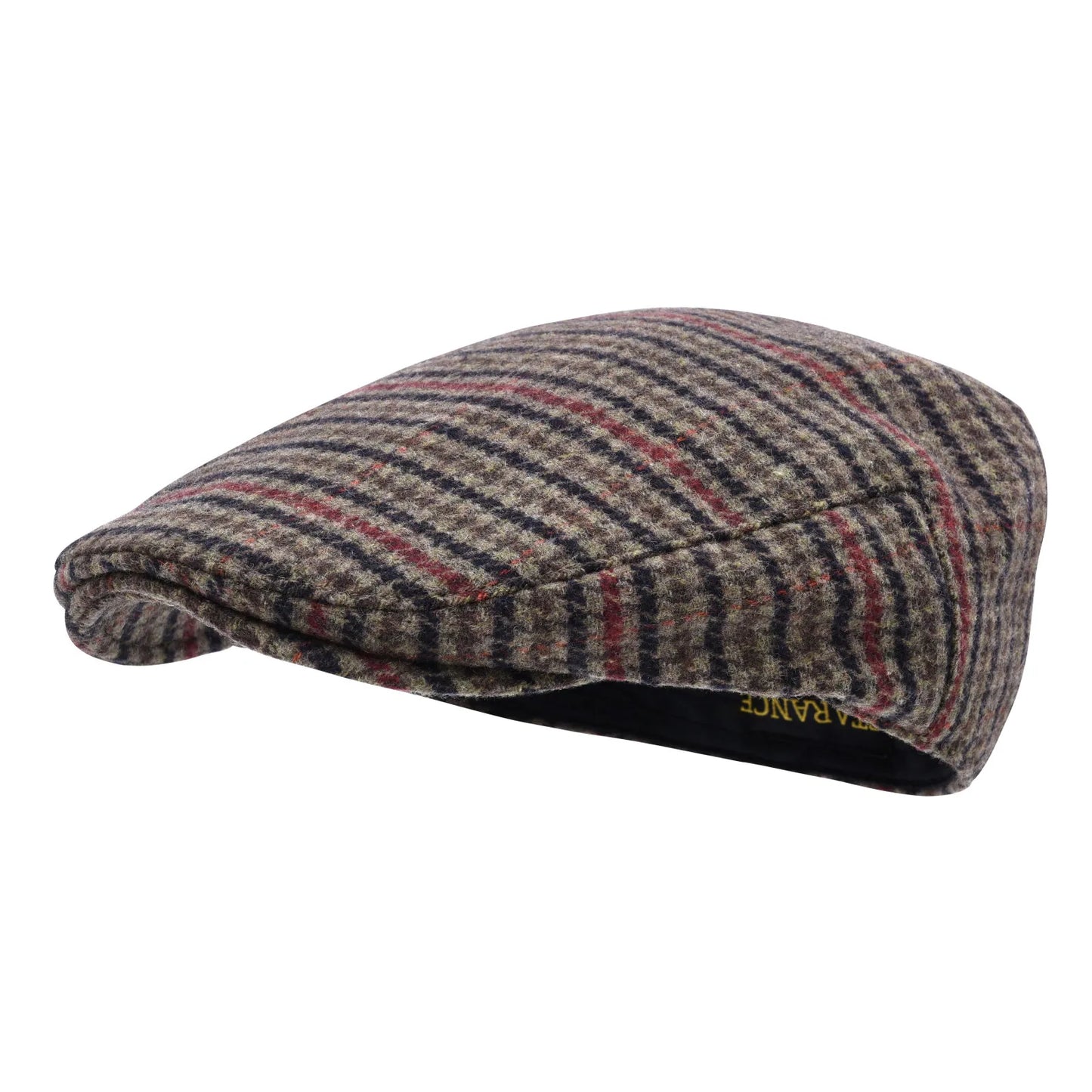 Men's Herringbone Flat Ivy Newsboy Hat Wool Blend Gatsby Cabbie Cap