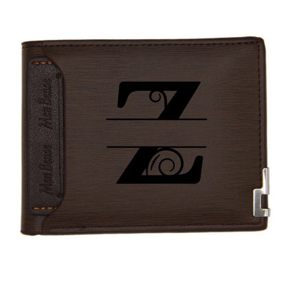 Personalized Wallet for Men Custom Wallets for Men Engraved Letter Name Leather Wallet Bifold Custom Gifts for Dad/Husband