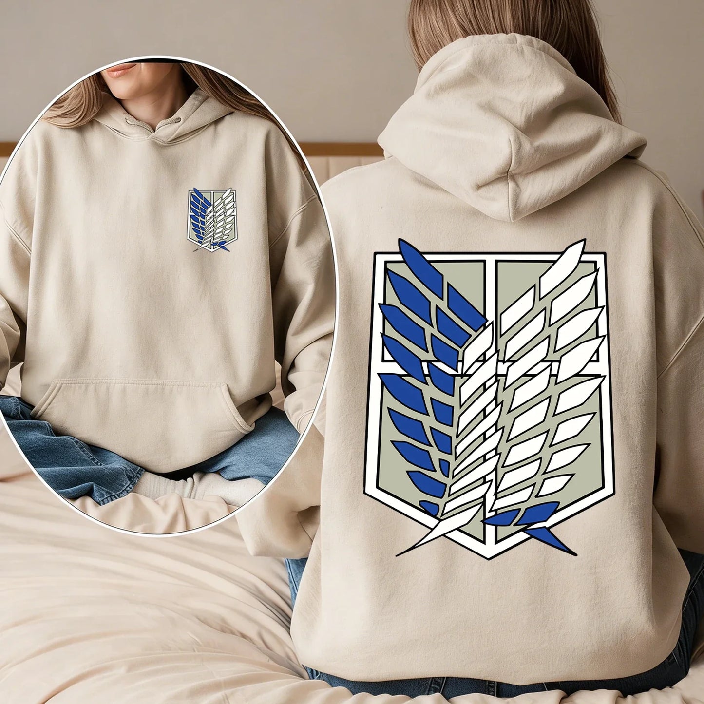 Attack on Titan Cosplay Hoodie Man Woman Harajuku Long Sleeve Pullover Tops Sweatshirt Gift