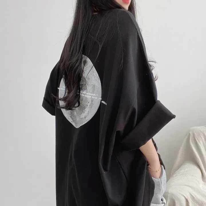 2024 Summer Women Short Sleeve T-shirts Harajuku Streetwear Female O-neck Pullover Tops Korean Style Ladies Casual Loose Tees