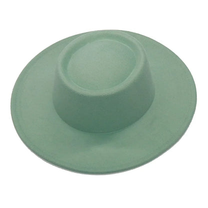 Fedora Hats Men Women 8.5CM Wide Brim Wool Felt Jazz Hats 2023 British style Dress Formal Panama Cap