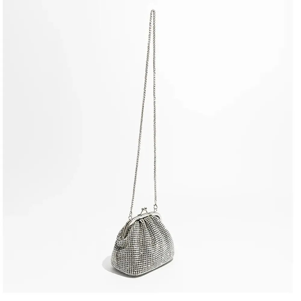 Fashion Rhinestones Evening Bag Portable Clutch Bag Casual Mini Purse Crystal Handbags Party for Women