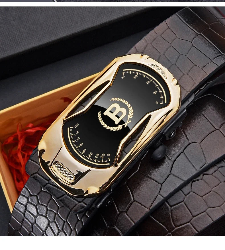 New Product Belt MEN'S High Quality Toothless Automatic Buckle Casual Men Belt MEN'S Business Fashion Belt