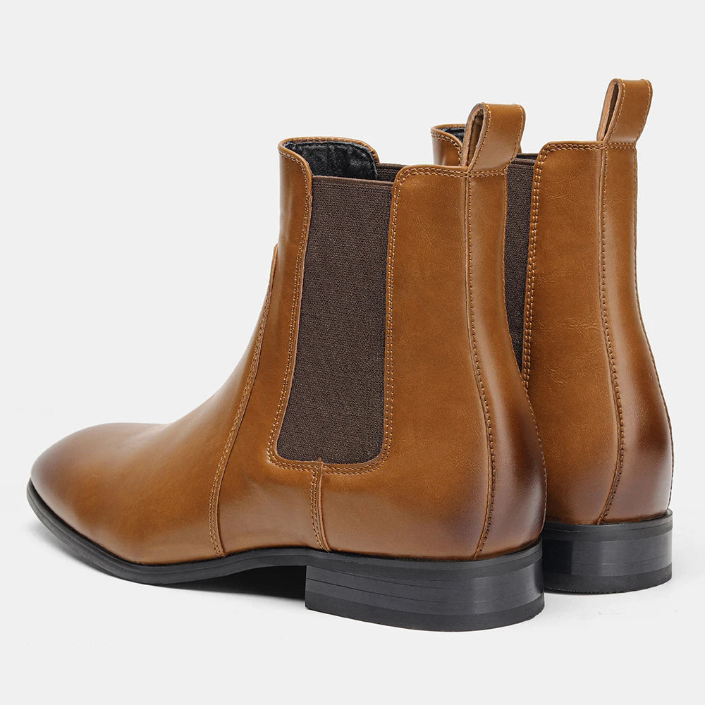 Men Boots Casual 2026 Fashion Brand Comfortable Boots Leather Chelsea boots