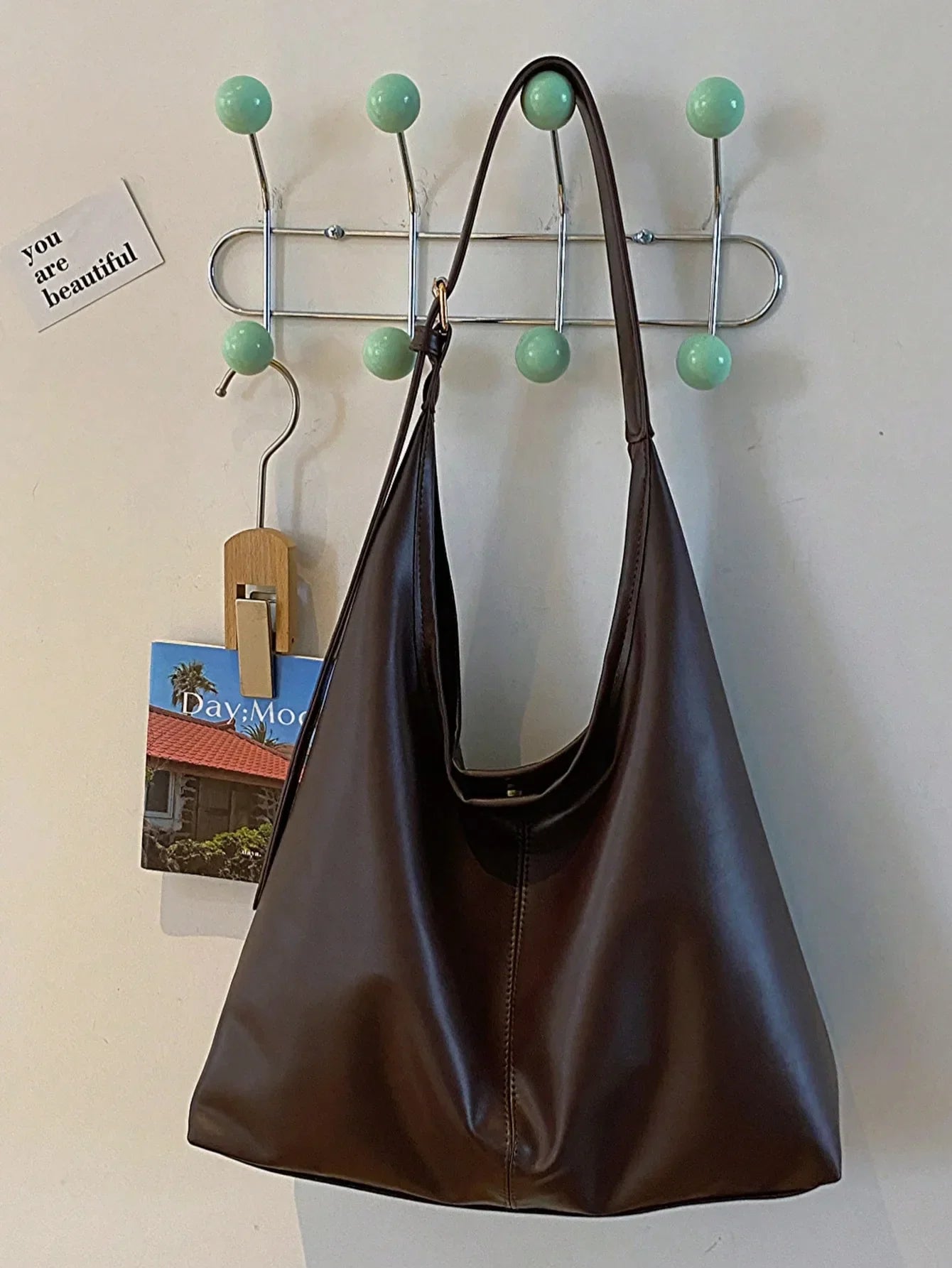 Large Capacity Solid Color Women's Shoulder Bag, Multifunctional Crossbody Bag, Women's Shoulder Tote Bag, Large Capacity Crossbody Tote Bag, Casual Work Bag