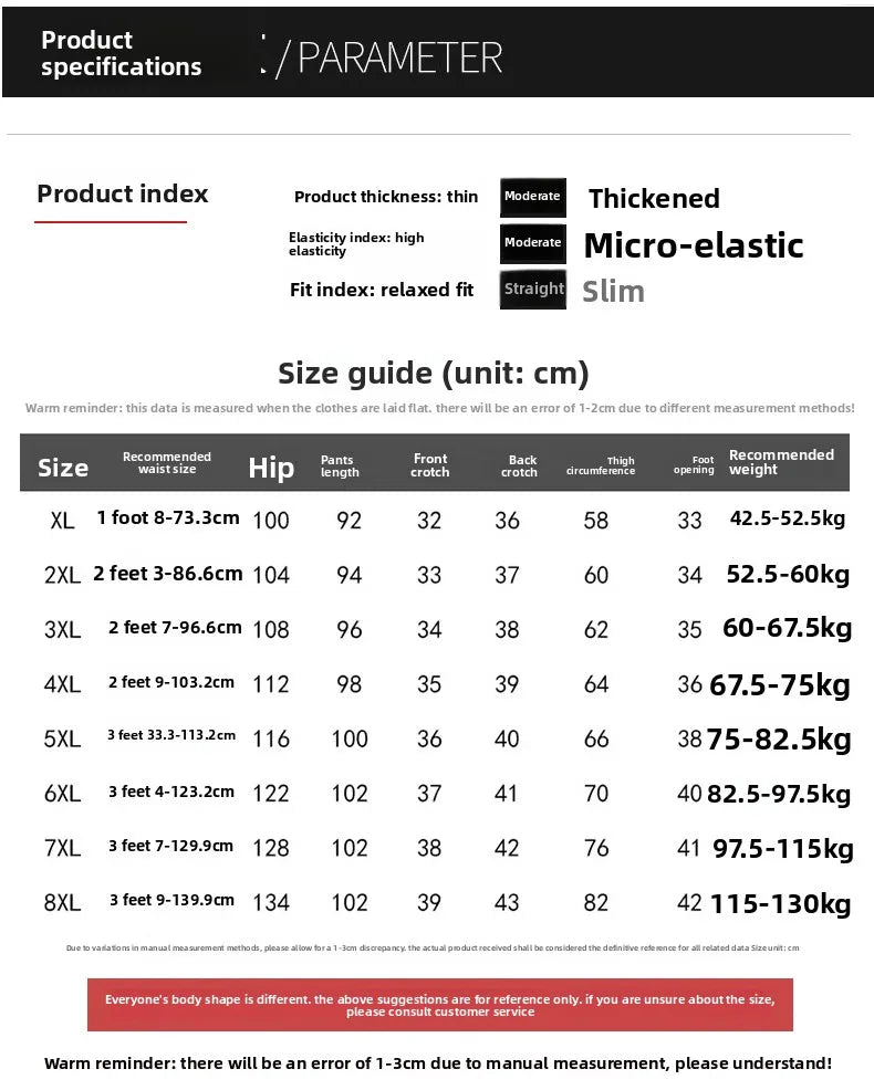 2025 Autumn Fashion Pants Brand Elastic Waist Size Women's Plus Size Thin Pants Casual Office Outdoor Pants
