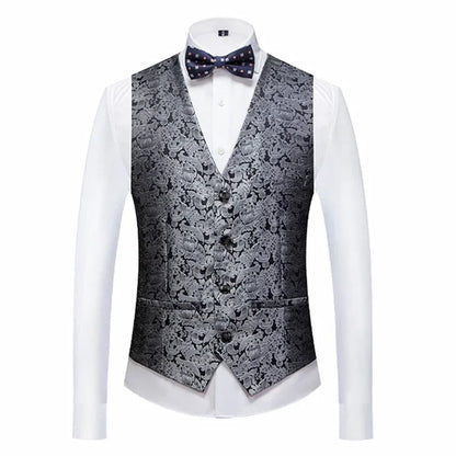 26 Colors Men's Suit Vest Single-breasted V-neck Vests Jacket Men Wedding Party Waistcoat Red Blue Green White Pink