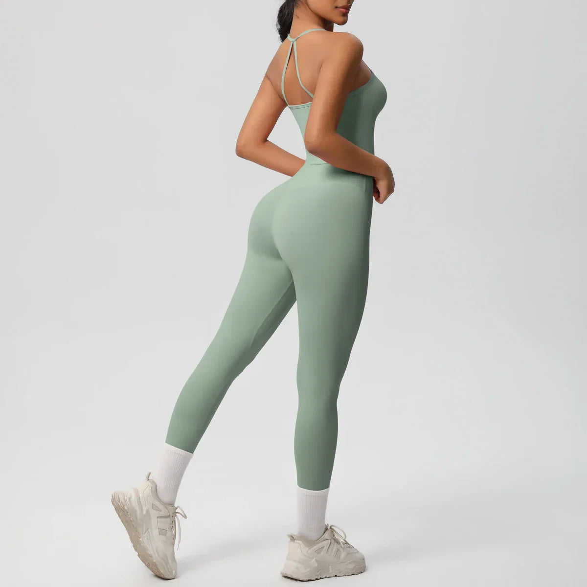 Halter Yoga Top Set Fitness Gym Suit Training Sleeveless Sport Gym Tops Crossover Back Sports Underwear  Tummy Control Slimming