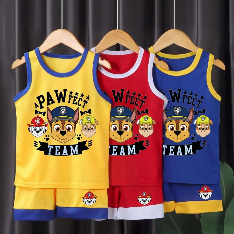 Boys Basketball Clothes Sets Summer Kids Casual Vest and Shorts Two Piece Suit Breathable Comfy Mesh Child Outfits