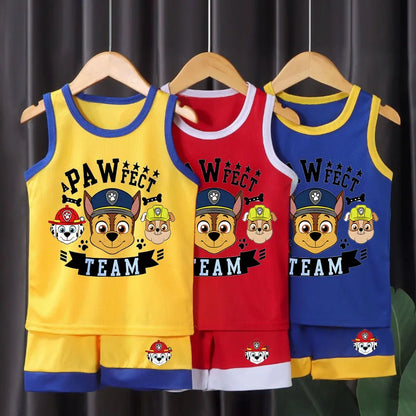 Boys Basketball Clothes Sets Summer Kids Casual Vest and Shorts Two Piece Suit Breathable Comfy Mesh Child Outfits