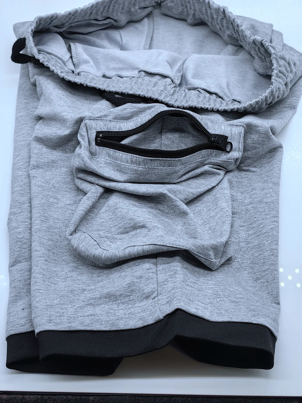 Men‘s Cargo Shorts Cotton Workout Fitness Shorts Breathable Jogger Training Gym Bodybuilding Multi Pocket Thick Shorts