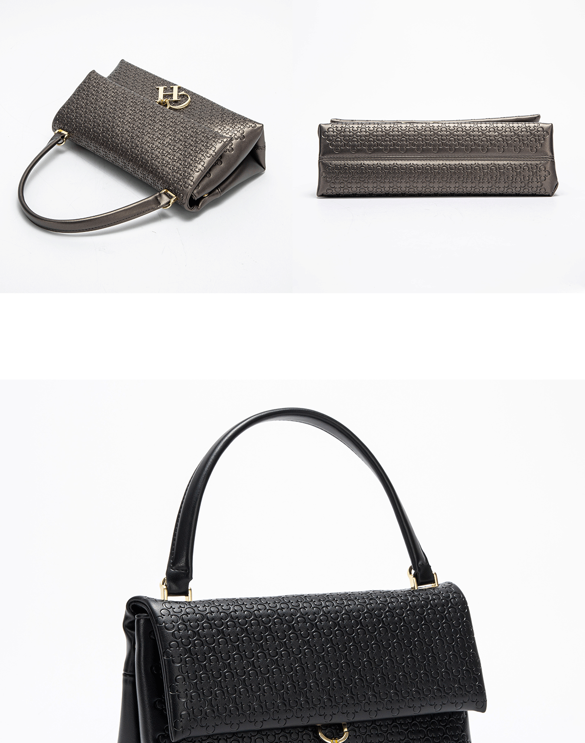 Metal Accessories Solid Color Elegant Simplicity Women's Shoulder Bag Unique Fashion Printed Women's Handbag