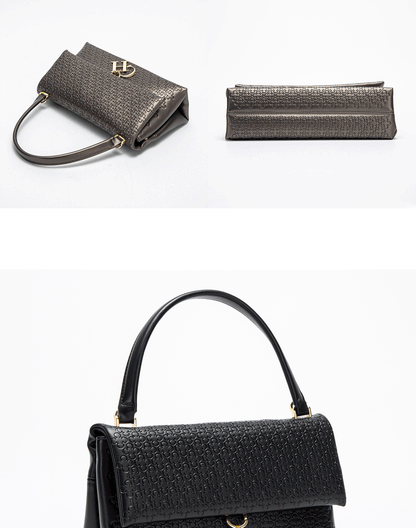 Metal Accessories Solid Color Elegant Simplicity Women's Shoulder Bag Unique Fashion Printed Women's Handbag
