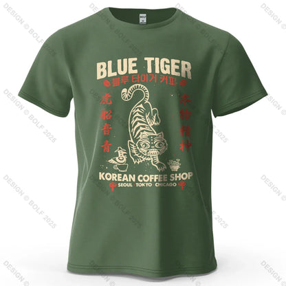 Trendy Printed Men's T-Shirt 100% Cotton Oversized Cultural Graphic Tees for Women Tops Tees Casual Streetwear