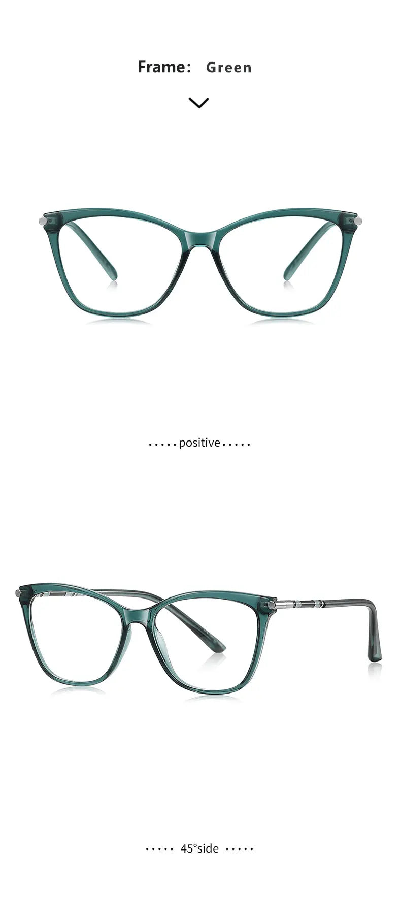 Classic Minimalist Geometric Design Fashionable Anti-blue Light Reading Glasses Customized Prescription Available LS211