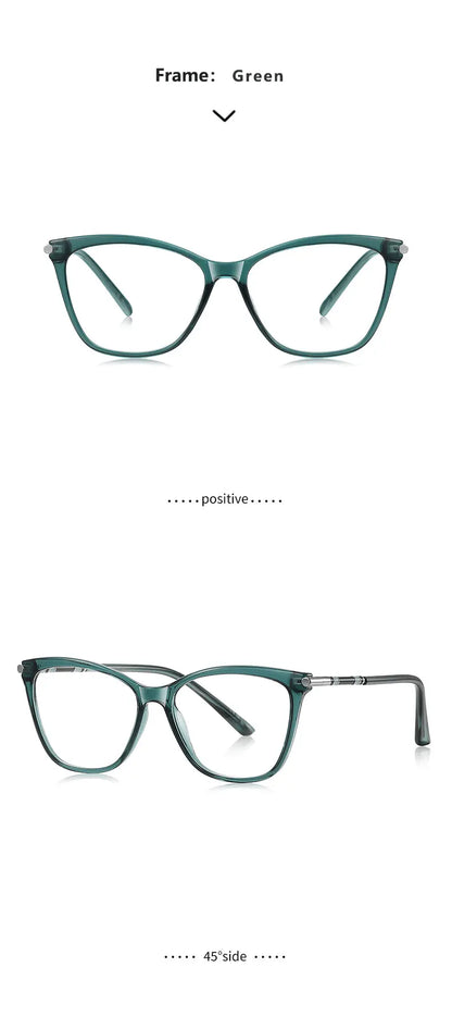 Classic Minimalist Geometric Design Fashionable Anti-blue Light Reading Glasses Customized Prescription Available LS211