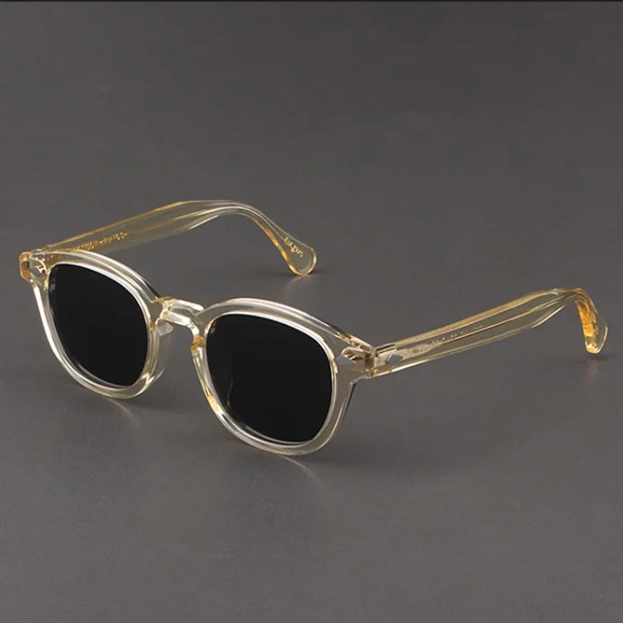 Johnny Depp Polarized Sunglasses Men Women UV400 Lemtosh Sun Glasses Brand Retro Acetate Frame For Male Eyeglasses Eyewear