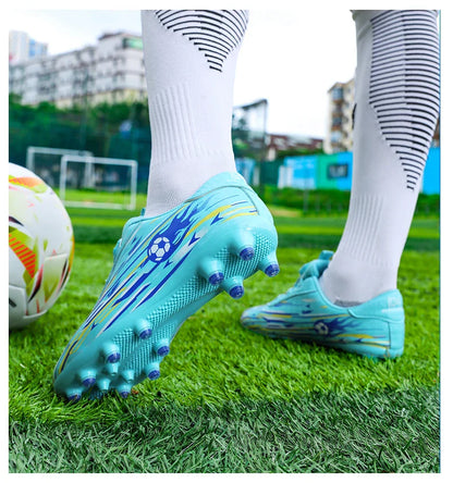New Kids Football Field Boots Boys Girls Indoor Soccer Shoes Society Futsal Non Slip Professional Fast Men Soccer Cleats Sneaker