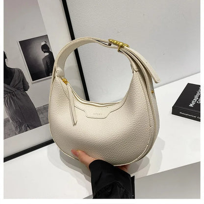Women Underarm Bag Fashion Hobos Half Moon Saddle Shoulder Bags Luxury Pu Leather Crossbody Bag Phone Purses 2024 Commuting Bags