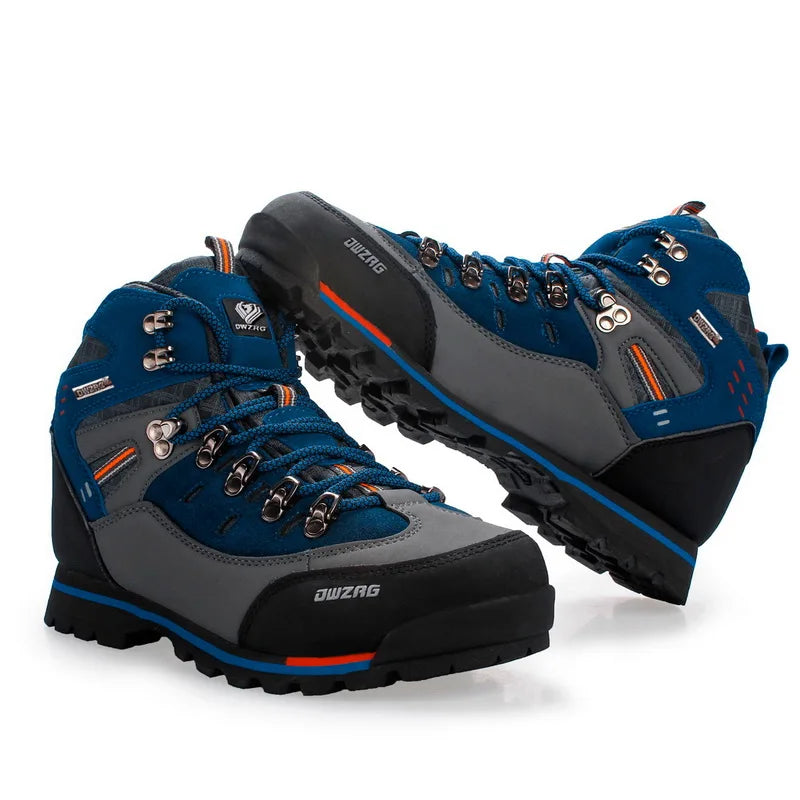 2026 High Gang Outdoor Hiking Shoes Men Winter Mountain Climbing Trekking Boots Top Quality Outdoor Fashion Casual Snow Boots