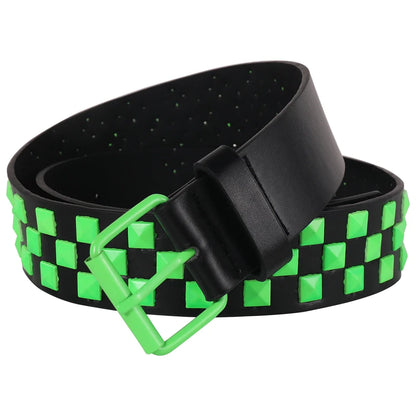 Ladies' inlaid belt, suitable for punk, street, and retro styles, can be paired with hard items such as leather jackets