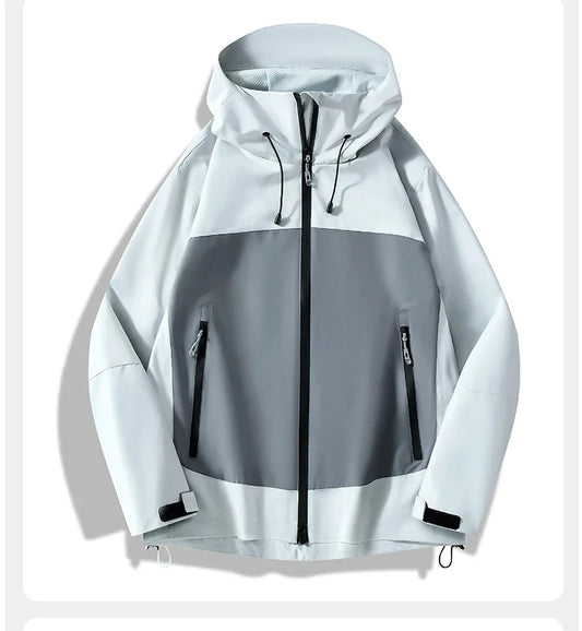 Unisex Waterproof Softshell Jacket Hiking Camping Climbing Trekking Hooded Windbreaker Casual Sporty Rain Coat Men Women