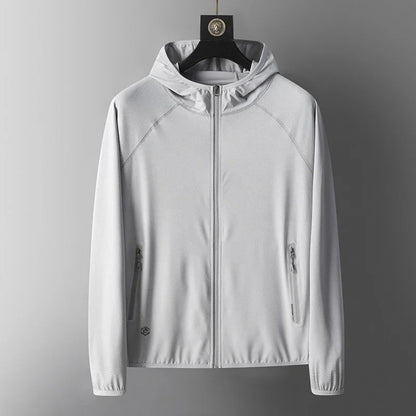 UPF50+ Summer UV Protection Hoodie Unisex Skin Coat Breathable Ice Silk Outdoor Sports Couple's Beach Street Lightweight Jacket