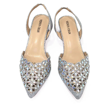 2023 Royal Blue Noble Three-Dimensional Bag With Elegant High Heels Shoes Italian Popular Design African Ladies Shoes Bag Set