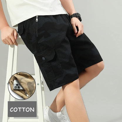 2026 Mens Cargo Shorts Hiking Running Shorts Light Weight Summer Camo Shorts with Pocket