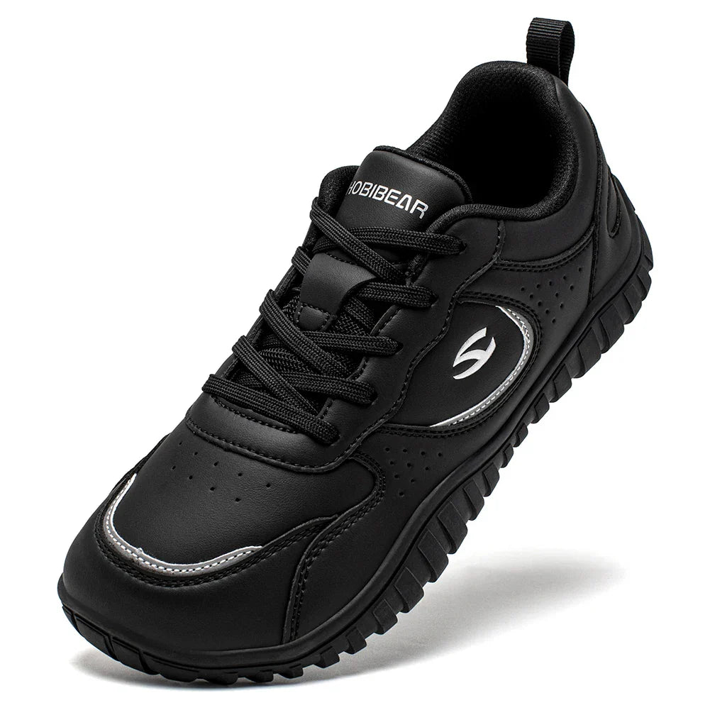 Wide Toe Shoes Unisex Artificial Barefoot Sneakers Casual Lace Up Outdoor Travel Shoes for Women Men