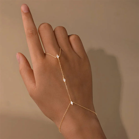Bracelets en moissanite taille marquise pour femmes en argent S925, bracelets avec diamants de laboratoire, chaîne de bague tendance, bijoux fins, vente en gros