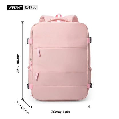 Cross-Border Travel Backpack for Men and Women, Large Capacity Shoe Compartment Luggage Bag, Computer Business Bag, Student School Bag, Commuting Bag