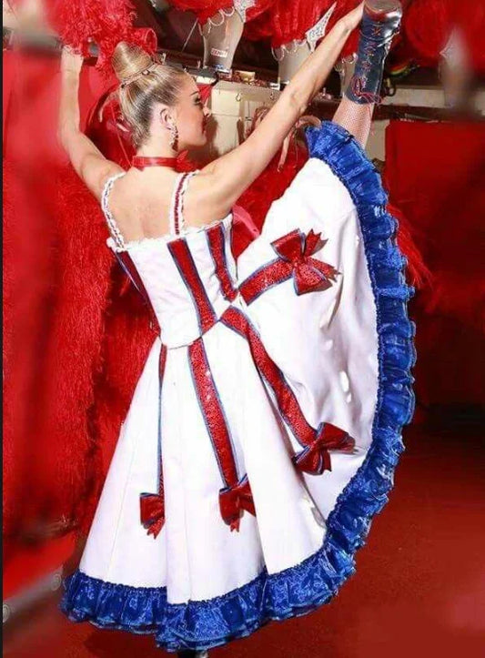 2025 New Headwear Cancan Stage Performance Opening Dance Clothes Outfits French Can Can Dance Costume Can-can Dresses