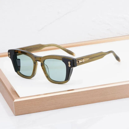 AKS-104 Custom-made Acetate Sunglasses Square Men Women UV400 High Quality Classical Designer Prescription Eyeglasses with Case